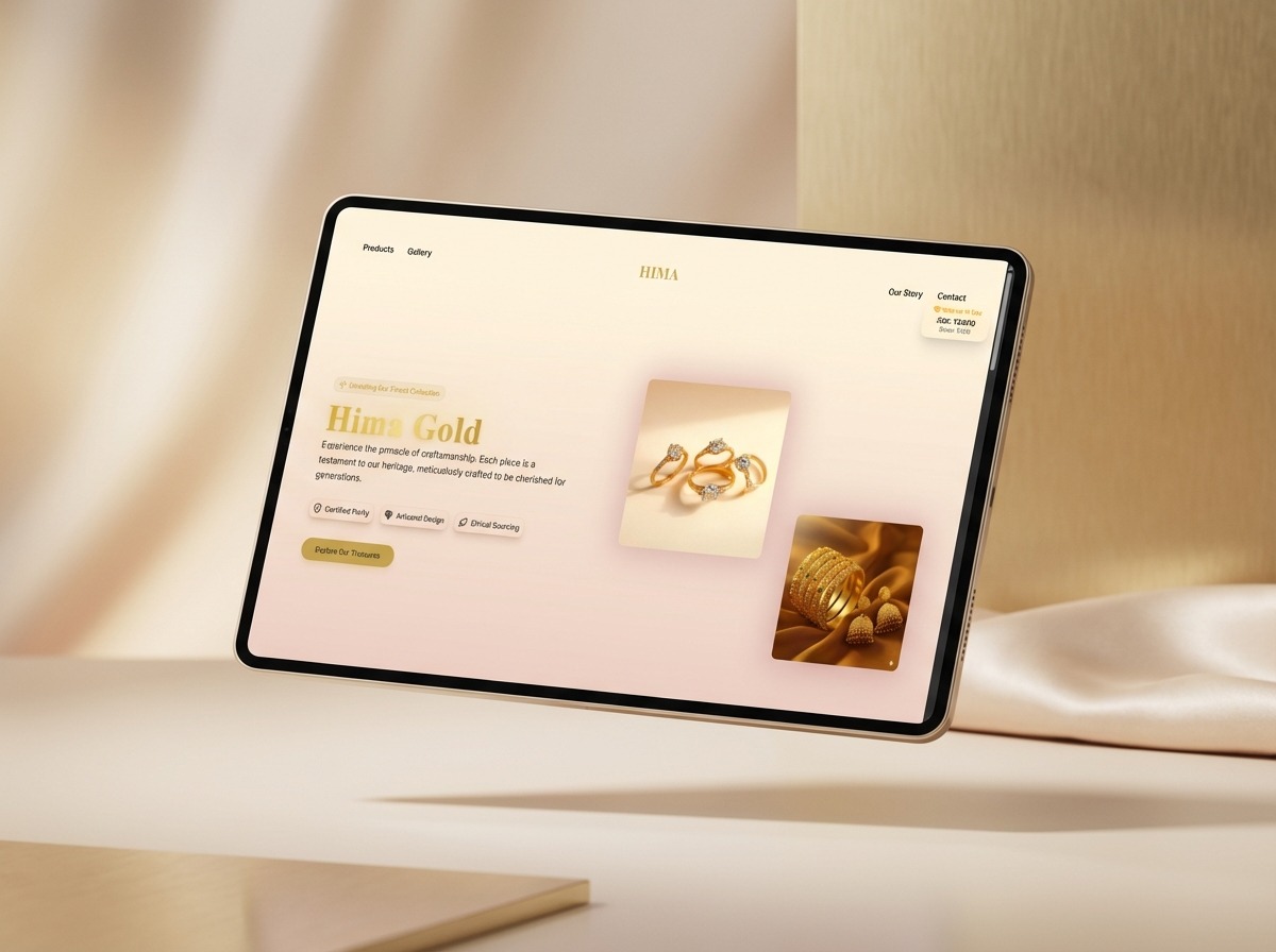 Hima Gold & Diamonds website design
