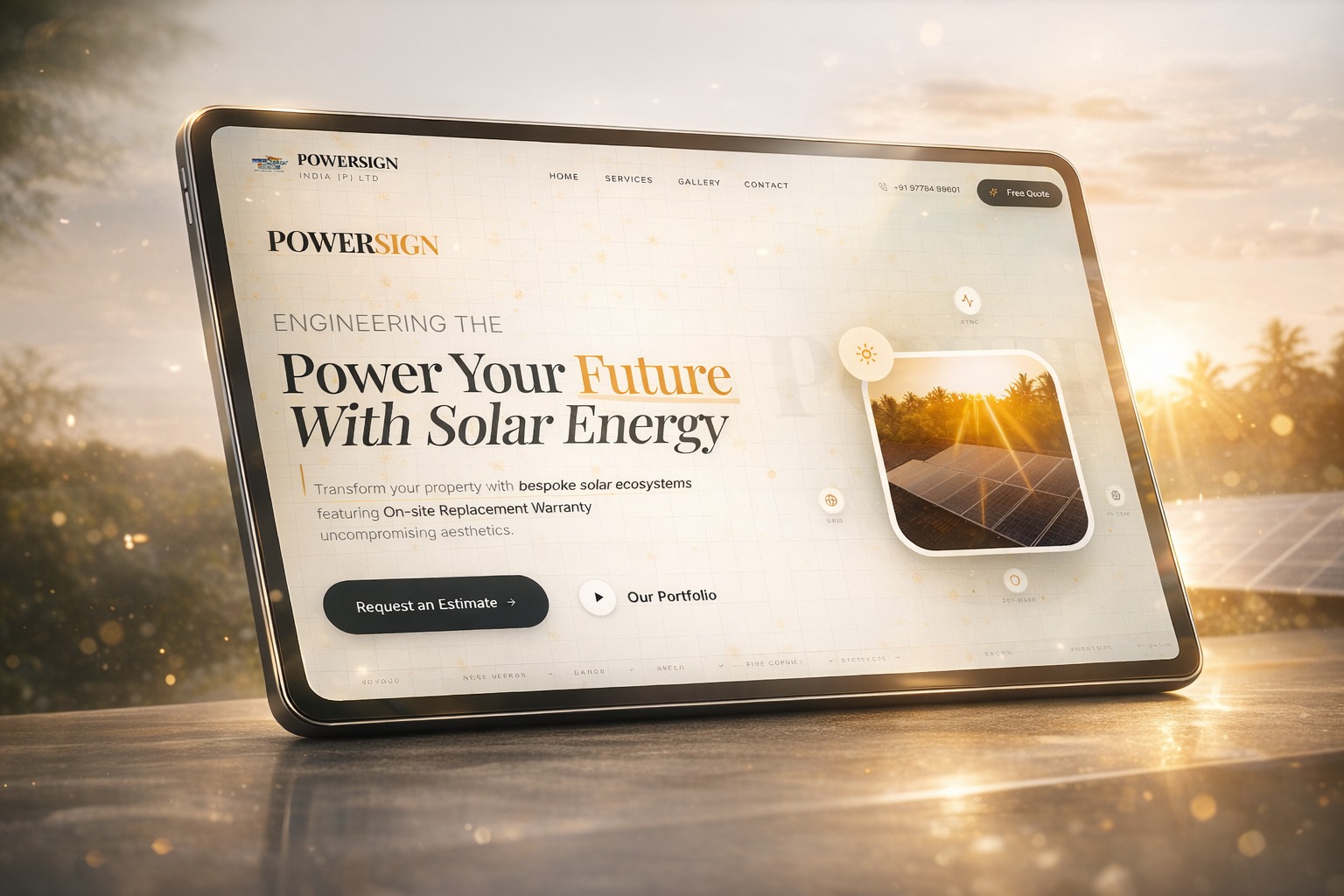 Powersign India website design